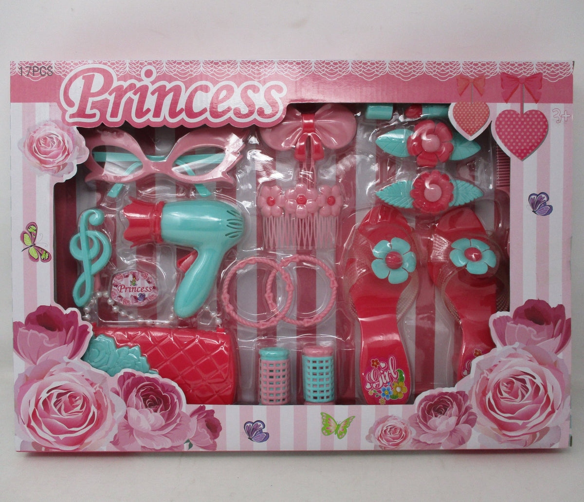 Princess Play Set for Kids – 17-Piece Royal Pretend Play Collection