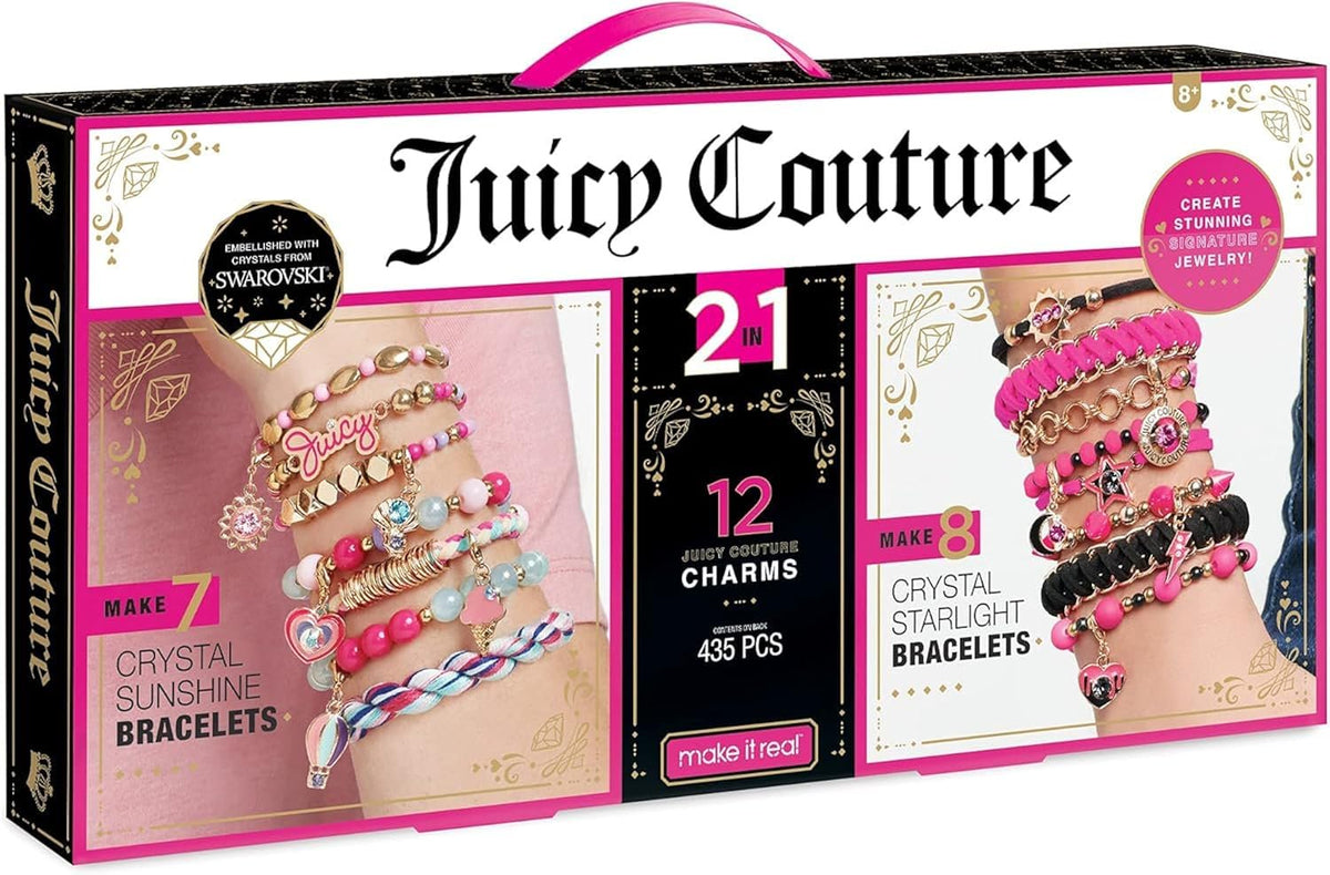 Make It Real Juicy Couture Crystal Bracelet Kit Bundle – Makes 15