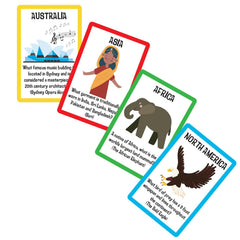 University Games Scholastic World Travel Card Game for Kids 6+