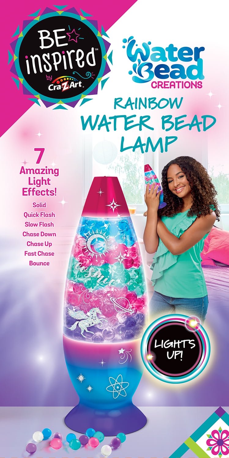 Cra-Z-Art Be Inspired Light-Up Rainbow Water Bead Lava Lamp