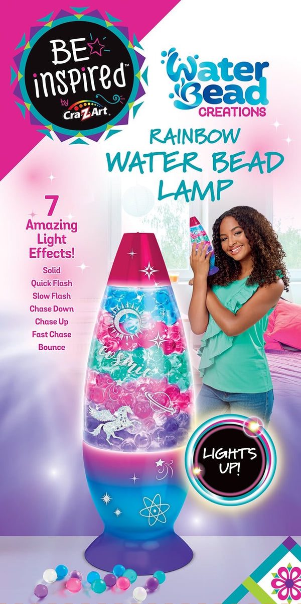 Cra-Z-Art Be Inspired Light-Up Rainbow Water Bead Lava Lamp