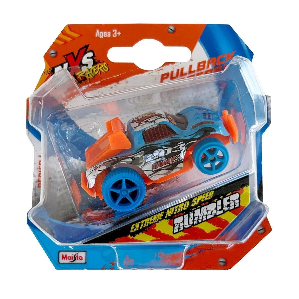 Maisto NXS Racers Pullback Rumbler – Blue & Orange