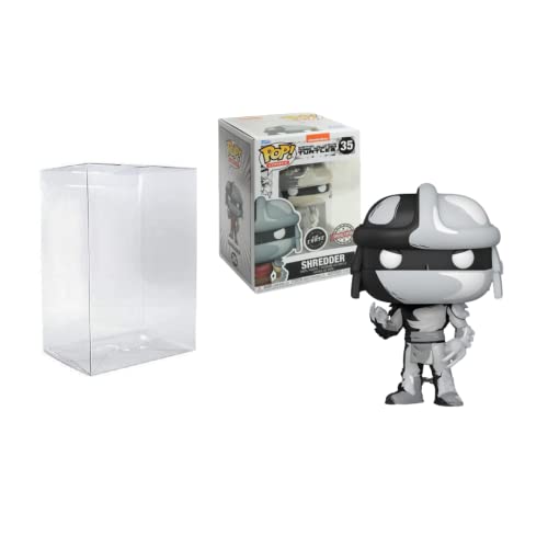 Funko Pop! Comics TMNT Shredder PX Exclusive Black & White Chase Bundled with a Byron's Attic Pop Protector