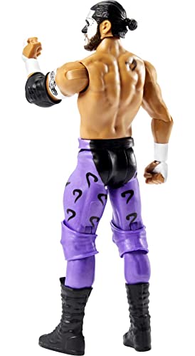 WWE Basic Santos Escobar Action Figure, Posable 6-inch Collectible for Ages 6 Years Old & Up, Series # 127