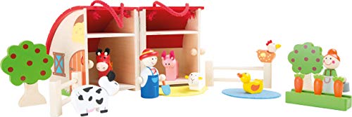 small foot wooden toys Wooden Farm Play Set - Premium Toy Designed for Kids, Ages 3 Years & Up. A Small Foot Design, Multi