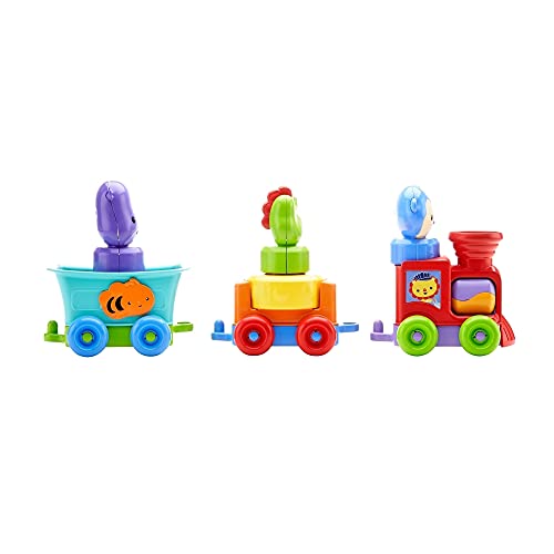 Fisher-Price Silly Safari Rattle & Roll Animal Train, Multicolor