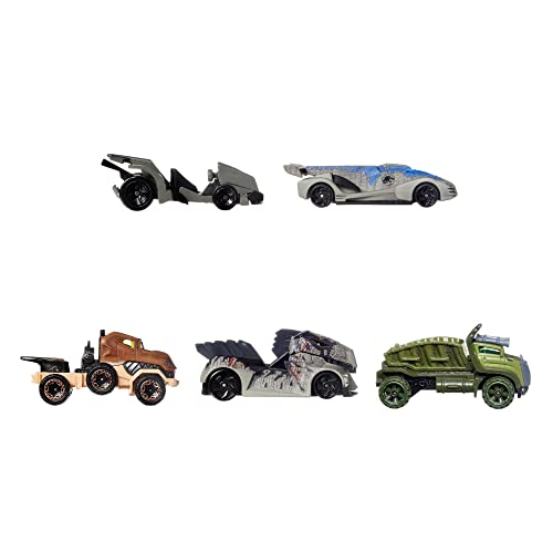 Hot Wheels Character Cars Velociraptor Blue, Toy Vehicle for Ages 3 and Up