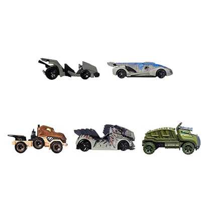 Hot Wheels Character Cars Velociraptor Blue, Toy Vehicle for Ages 3 and Up