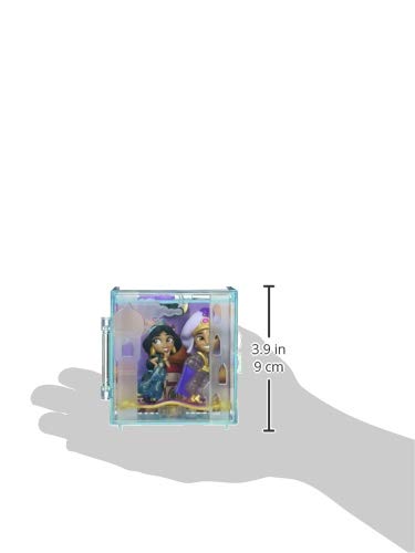 Disney Princess Perfect Pairs Jasmine, Fun Aladdin Unboxing Toy with 2 Dolls, Portable Display Case and Stand, for Kids 3 Years and Up