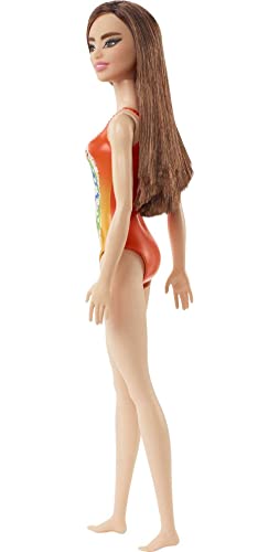 Barbie Beach Doll in Orange Swimsuit