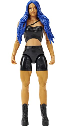 Mattel WWE Sasha Banks Basic Action Figure, Posable 6-inch Collectible for Ages 6 Years Old & Up