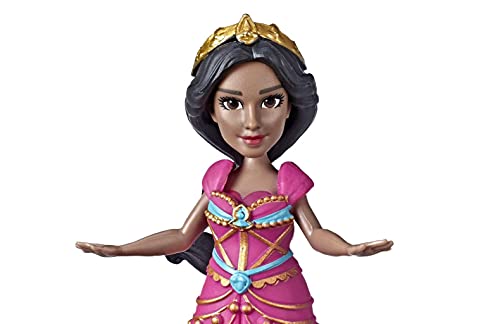 Disney Collectible Princess Jasmine Small Doll in Pink Dress Inspired by Disney's Aladdin Live-Action Movie, Toy for Kids Ages 3 & Up, 3.5"