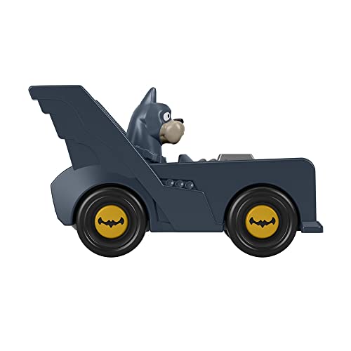 Fisher-Price Die-Cast Metal Superhero Vehicles Inspired by DC League of Superpets Movie - Batdog Ace in Batmobile