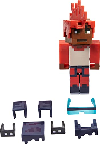 Mattel Minecraft Creator Series Wrist Spikes Figure, Collectible Building Toy, 3.25-inch Action Figure with Accessories, Gift for Ages 6 Years & Older