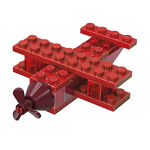 Mega Construx Wonder Builders Tubes of Color Blocks - 70 Blocks of Different Shapes, Sizes and Shades of Red ~ Compatible with Major Brands ~ Ages 4 and Up