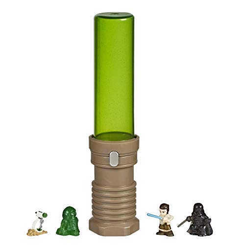 STAR WARS Micro Force Wow! Series 3 – Mini Collectible Figures in Lightsaber Toy Surprise Pack (Packaging My Vary)