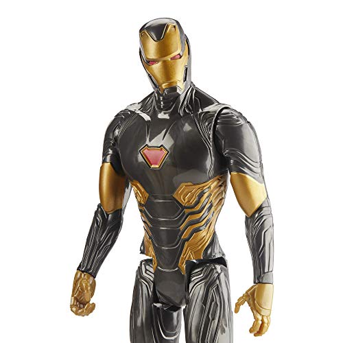 Avengers Marvel Titan Hero Series Blast Gear Iron Man Action Figure, 12-Inch Toy, Inspired by The Marvel Universe, for Kids Ages 4 and Up