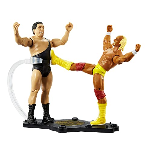 Mattel Hulk Hogan vs Andre The Giant Championship Showdown 2-Pack 6-inch Action Figures Friday Night Smackdown Battle Pack for Ages 6 Years Old & Up