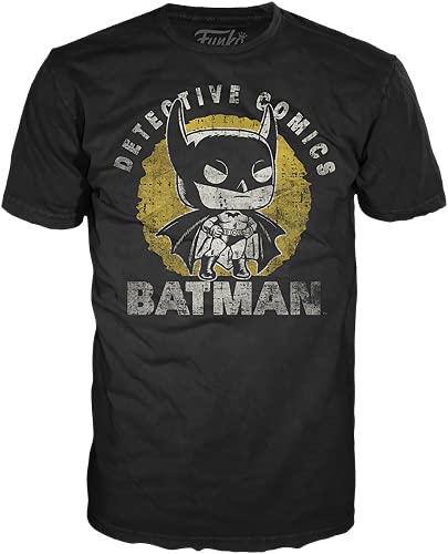 Funko 42414 POP & Tee: DC - Batman's 80th Sun Faded, L