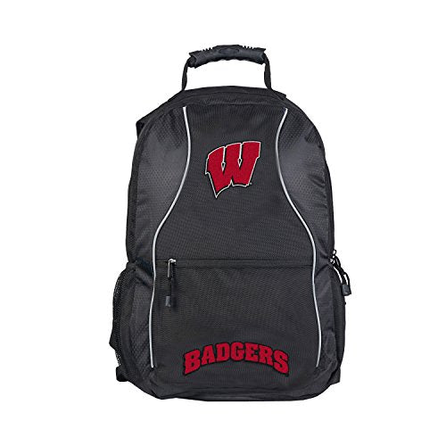 Officially Licensed NCAA "Phenom" Backpack, Black, 19"