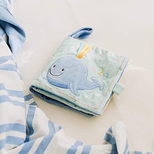 GUND Baby Sleepy Seas 123 Whale Soft Book Plush Stuffed Sensory Stimulating Toy, 8"