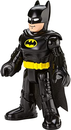 Imaginext DC Super Friends Batman Xl Toy 10-In Figure with Fabric Cape for Preschool Kids Ages 3+ Years