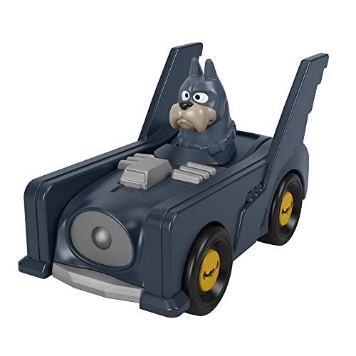 Fisher-Price Die-Cast Metal Superhero Vehicles Inspired by DC League of Superpets Movie - Batdog Ace in Batmobile