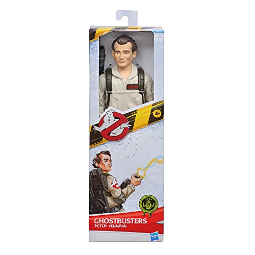 Ghostbusters Hasbro Peter Venkman Toy 12-Inch-Scale Classic 1984 Action Figure with Proton Blaster Accessory, for Kids Ages 4 and Up (E9788)