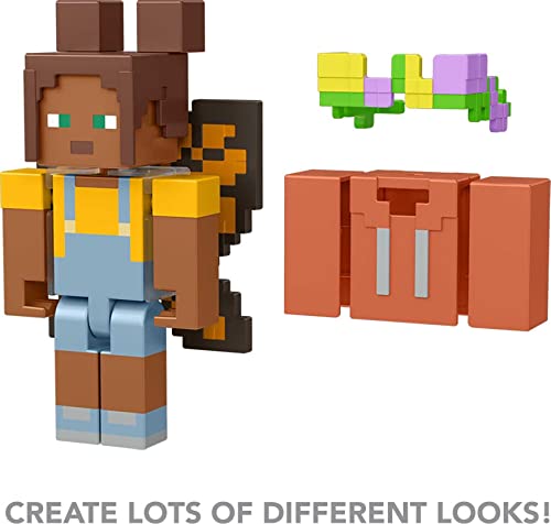 Minecraft Creator Series Fairy Wings Figure, Collectible Building Toy, 3.25-inch Action Figure with Accessories, Gift for Ages 6 Years & Older