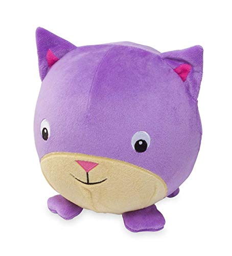HearthSong Bounce and Glow Sillies Inflatable Plush Animal Toy with Storybook - Approx. 12'' Diam - Gilly The Cat