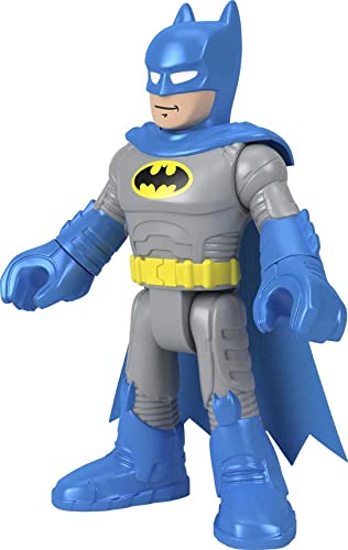 Fisher-Price Imaginext DC Super Friends Batman XL - Blue, extra-large figure with fabric cape for preschool kids ages 3-8 years