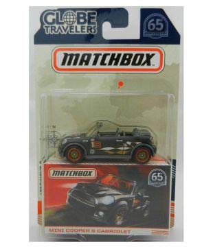 Matchbox Globe Travelers Dark Gray Mini Cooper S Cabriolet 65th Anniversary