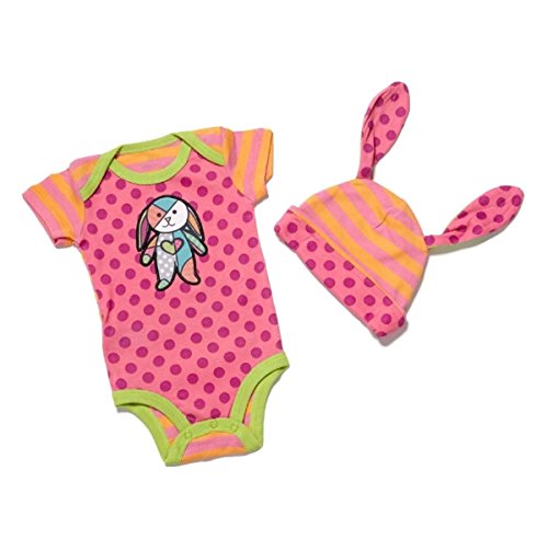 Britto Bebe Girl 0-6 Months Onesie and Hat