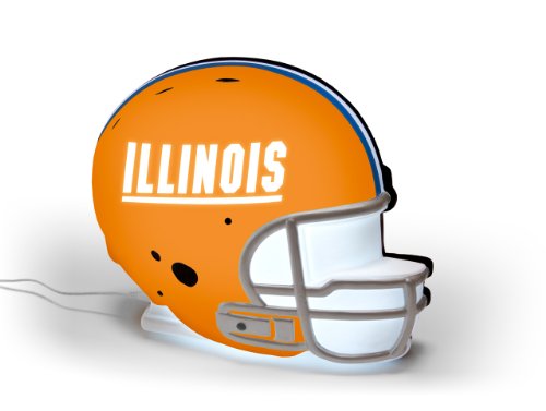 NCAA Illinois Fighting Illini LED-Lit Football Helmet
