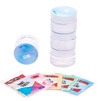 Craft City Karina Garcia DIY Clear Slime Kit | 4 Pack | Pre Made Slime | Ages 8+