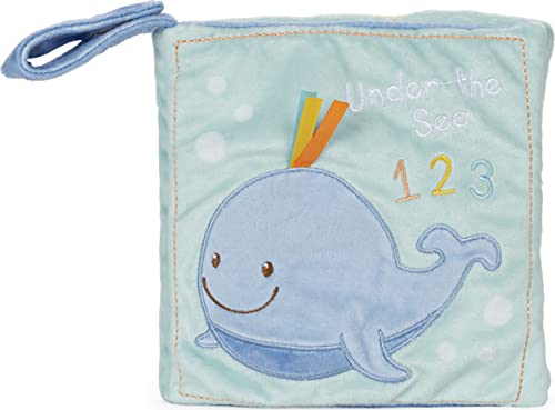 GUND Baby Sleepy Seas 123 Whale Soft Book Plush Stuffed Sensory Stimulating Toy, 8"