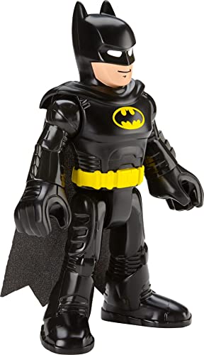 Imaginext DC Super Friends Batman Xl Toy 10-In Figure with Fabric Cape for Preschool Kids Ages 3+ Years