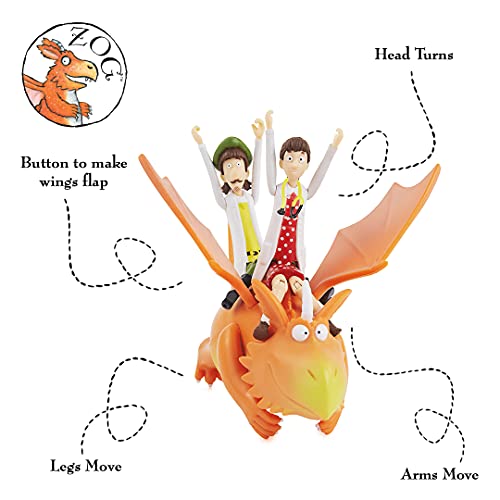 WOW! STUFF Zog and The Flying Doctors Story Time Set | Collectable Articulated Character Action Figures | Official Toys and Gifts from The Julia Donaldson Books, TV and Animation Movie Series