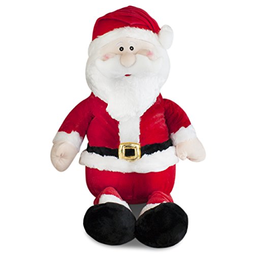 Gitzy Jumbo Stuffed Santa Plush 20"