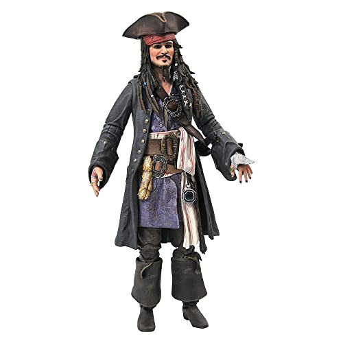 DIAMOND SELECT TOYS Pirates of The Caribbean: Dead Men Tell No Tales: Jack Sparrow Collectible Action Figure