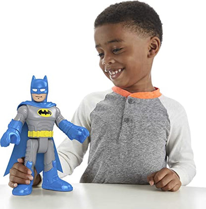 Fisher-Price Imaginext DC Super Friends Batman XL - Blue, extra-large figure with fabric cape for preschool kids ages 3-8 years