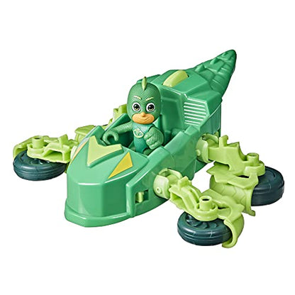 PJ Masks Gekko Deluxe Vehicle Preschool Toy, Gekko-Mobile Car with 2 Wheel Modes and Gekko Action Figure for Kids Ages 3 and Up