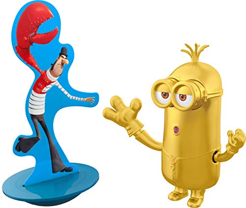 Minions: The Rise of Gru Villain Smack Kevin Action Figure Approx 4-in Movie Character Toy with Button-Activated Motion & Target Accessory for Ages 4 Years & Older