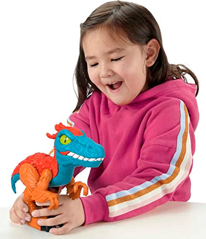 Fisher-Price Imaginext Jurassic World Dominion Dinosaur Toy Pyroraptor XL Poseable 10-Inch Figure for Preschool Pretend Play 3+ Years