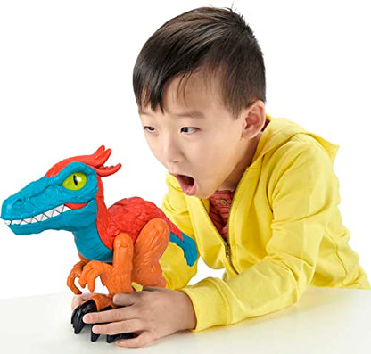 Fisher-Price Imaginext Jurassic World Dominion Dinosaur Toy Pyroraptor XL Poseable 10-Inch Figure for Preschool Pretend Play 3+ Years