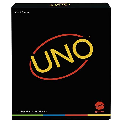 Mattel Games UNO Minimalista Card Game for Adults & Teens Unique Collectible Gift Featuring Designer Graphics by Warleson Oliviera