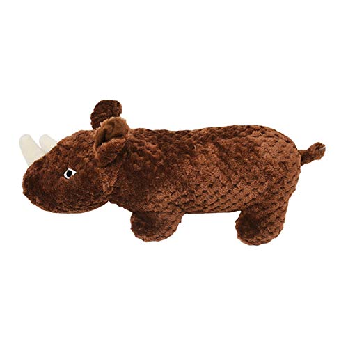 Patchwork Pets 15'' Wild Waffles Rhino Dog Toy One Size