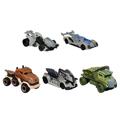 Hot Wheels Character Cars Velociraptor Blue, Toy Vehicle for Ages 3 and Up