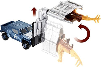 Jurassic World Toys Dino Transporters, 1 Vehicle & 1-2 Mini Dinosaurs, Ages 3 Years Old & Up