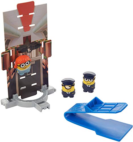 Minions: The Rise of Gru Splat'ems Multipack Pilot with 3 Mini Minion Figures with Deluxe Launcher and Sticky Targets, Gift for Kids 4 Years & Older